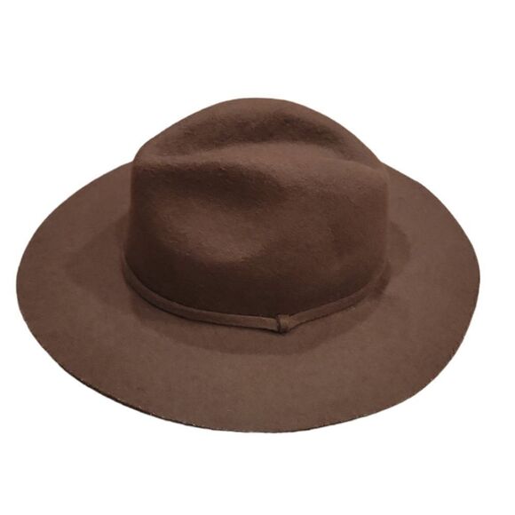 J. Crew Brown 100% Wool Floppy Hat S/M - Picture 1 of 8